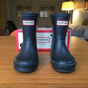 Hunter Rain Boots Navy Kids First Classic 6T